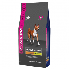 EUK Dog корм для взрослых собак средних пород 3 кг